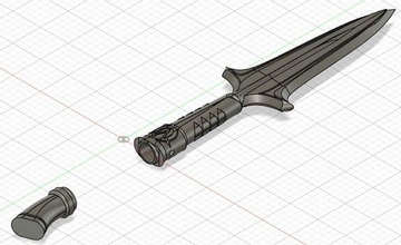 assassins creed odyssey leonidas spear 3dprinting cosplay weapon speartip videogame greek prop archaic games toys 3d print model - Mito3D