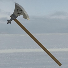 assassins credo Valhalla eivor affiche viking guerre hache assassin Jeux jouets assassinat scandinave logo Jeu accessoires 3d print model - Mito3D