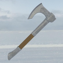 asesinos credo valhalla eivor vikingo guerra hacha no1 tomahawk asesino juegos juguetes 3d print model - Mito3D