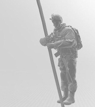 assalto soldado Aereo velozes corda osso aéreo passatempo faça 3d print model - Mito3D
