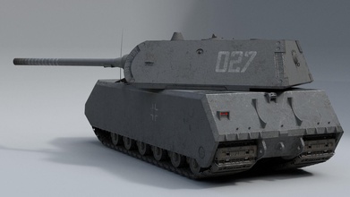 assemblaggio modello of tedesco maus serbatoio 3d stampante esercito battaglia militare veicolo principale blindato durante seconda guerra mondiale passatempo fai settore automobilistico 3d print model - Mito3D
