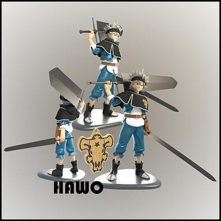 asta negro trébol espada guerrero anime manga figurilla arte esculturas 3d print model - Mito3D