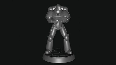 astartes primaris retributer space marine warhammer 40k 40000 model games toys 3d print model - Mito3D