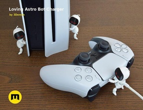 astro bot ps5 controller caricabatterie stanza dei giochi stazione gioco console dock robot abbracciando amore figura carina labo usb cavo guardia protettore giocattoli accessori 3d print model - Mito3D