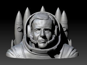 astroménème by joaco parents menem argentine japon turco astronaute mendez carlos saul buenos aires rioja art sculptures 3d print model - Mito3D