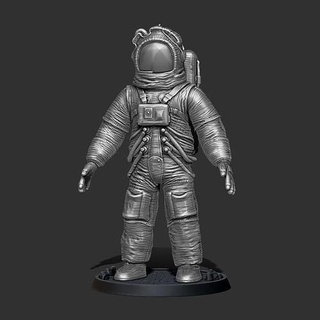 astronau impressão figura brinquedo espaço personagem arte esculturas 3d print model - Mito3D