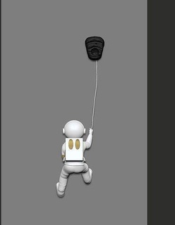 astronot uçan uçurtma duvar Sanat 3dprinting ev dekor 3d Yazdır heykel Tırmanmak adam yazdırılabilir tırmanış heykeller genel uzay giysisi hazır 3d print model - Mito3D