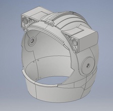 astronot kask uzay uzay adamı giysisi ay yürüyüşü astronomi bilim mühendislik 3d print model - Mito3D