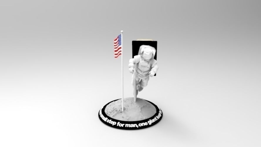 astronaut clever telefon stand neil armstrong spiele spielzeuge 3D print model - Mito3D