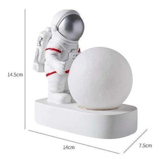 astronauta vaso espaço nave espacial lua apolo lunar céu planeta ufo Luminaria arte esculturas 3d print model - Mito3D