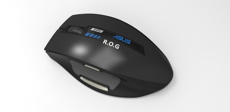 asus rog jeu souris pc bureau ordinateur portable aiguille pomme équipement tampon gadgets 3d print model - Mito3D