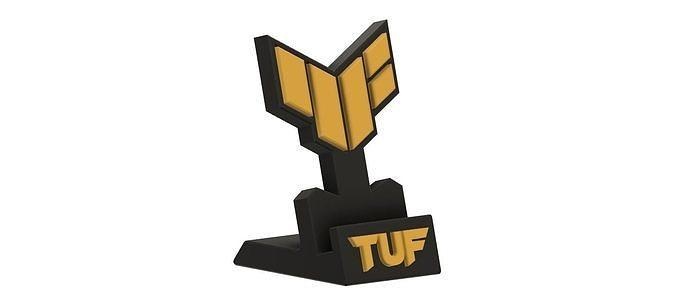 asus tuf gaming standphone tablet holder upcrid decor stand phone android telephone art signs logos 3d print model - Mito3D