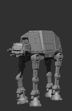 at-at walker solid version starwars star wars jedi atat clonewars imperial darthvader rotj esb sci fi hobby diy 3d print model - Mito3D