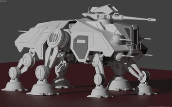 at te guerra Galaxias 3d militar pasatiempo bricolaje diy 3d print model - Mito3D