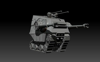 atat head tank starwars hiss gijoe canon scifi jedi star wars space vehicle games toys 3d print model - Mito3D