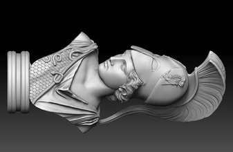 Athena tanrıça büst yüzük Yunan savaşçı Sparta mal Tanrı Helinck mitoloji gladyatör Korint Antik Yunanistan heykel Minerva kask Sanat heykeller 3d print model - Mito3D