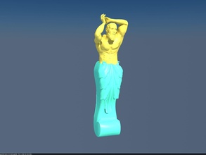 atlant statuetta art arredamento 3dprint la scultura sculture 3d print model - Mito3D