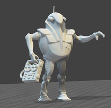 atlantic dynatlon robot figure toy soldier spaceman spacemen games toys 3d print model - Mito3D