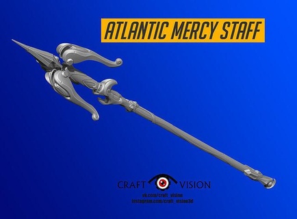atlantic mercy staff overwatch owervatch angel angela cosplay game wings heroes blackwatch accessory overwatch2 suit craft diy craftvision toy 3dprint games toys 3d print model - Mito3D