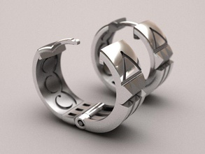 atlantis orecchini gioielli atlantide gli extraterrestre artefatto alieni spazio mistico anello 3d print model - Mito3D