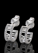 atlas hoop earrings tiffany jewelry jewellery printing 3dmodel gold 3d print model - Mito3D