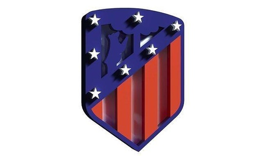 Atlético madri impressão 3d modelo fc futebol esporte logotipo emblema símbolo Projeto estádio liga escudo passatempo laliga arte sinais logotipos 3d print model - Mito3D