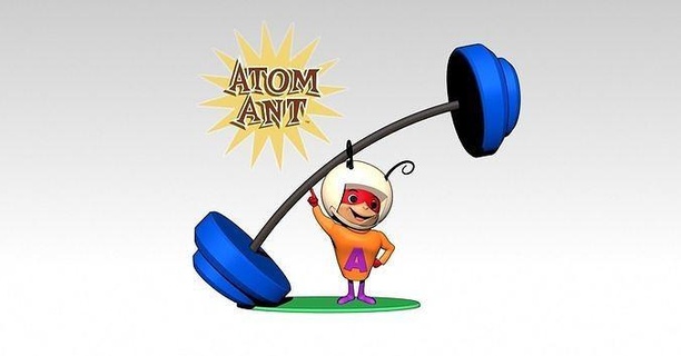 atom ameise atomar hanna barbera karikatur feuersteine 39 familie feuerstein jetsons scooby doo schlümpfe age80 wissenschaft modelle spiele spielzeuge 3d print model - Mito3D