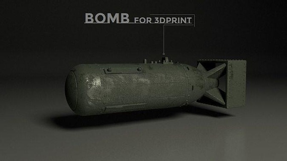 atomic bomb print military war weapon wwii ww2 usa game aircraft army science atom space robot molecule chemistry rocketry grenade games toys 3d print model - Mito3D