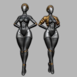 atomic heart twin robot figure atomic heart twin robot videogame russian dancer 3d printing figure high poly games toys games toys  3d print model - Mito3D