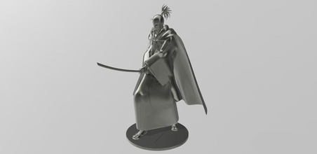atómico samurai puñetazo hombre película animación fantasía acción aventuras juegos personaje figura juguetes imprimible arte sla impresora superhéroe manga héroe 3d print model - Mito3D