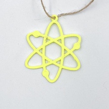 atomic structure pendant necklace jewelry earrings science chemistry pendants 3d print model - Mito3D