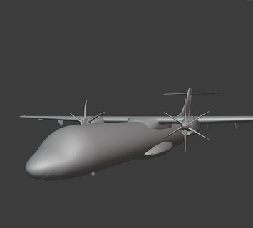 atr 72 600 atr72 boeing aereo aviazione aeromobili passatempo Fai 3d print model - Mito3D