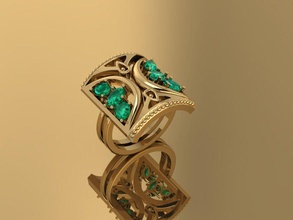 atr deco ornamento gioielli 3d modello anello vari modelli anelli 3d print model - Mito3D