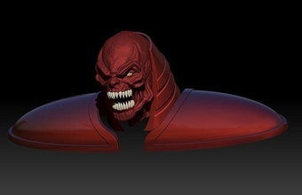 atrocitus personalizzato testa redlantern Lanterna verde Haljordan dc Giochi giocattoli 3d print model - Mito3D