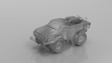 atv 3d printed model games-toys vehicle car military sport off road games toys 3d print model - Mito3D