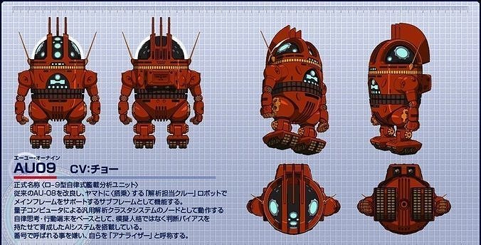 au09 semi articolato robot Yamato carattere sci fi meccanico anime passatempo Fai 3D print model - Mito3D