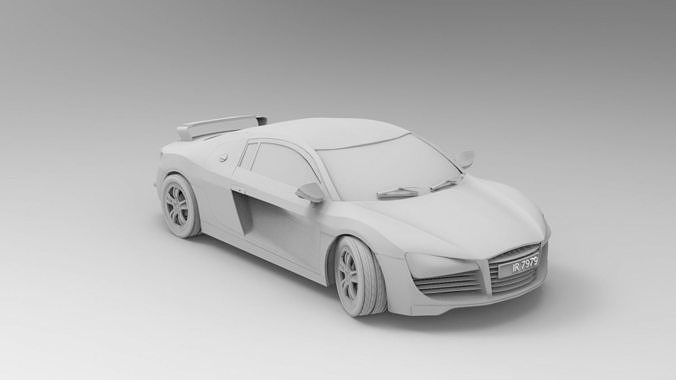 audi 2008 3d figure cheap print ready car wheel vehicle automotive sport racing automobile lift formula 1 art games toys 3D print model - Mito3D