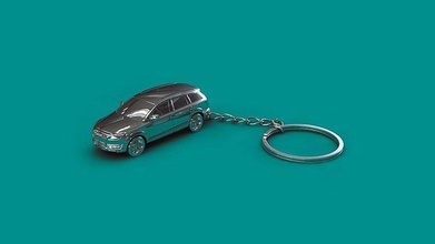 audi q7 keychain car vehicle keyring hobby diy automotive 3dprint 87scale 3d print model - Mito3D