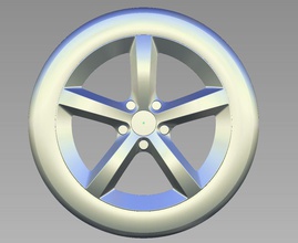 audi jante pneu roue voiture loisir DIY automobile 3d print model - Mito3D