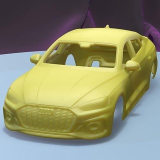 audi rs5 sportback 2020 imprimible coche vehiculo cuerpo espacio scalextric Tamiya rc miniz controlar tractor ninco kyosho scx axial juegos juguetes juego accesorios 3d print model - Mito3D