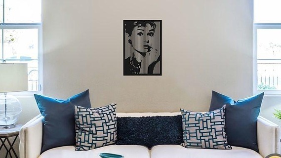 audrey hepburn04 hepburn arte sculture mezzitoni ritratto parete etichetta celebrità pannello immagine telaio artista popolare famoso attore hollywood Audrey Hepburn 3d print model - Mito3D