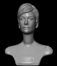 audrey hepburn beaty uomen heykel büstü baş attrice donna bella sanat heykeller 3d print model - Mito3D