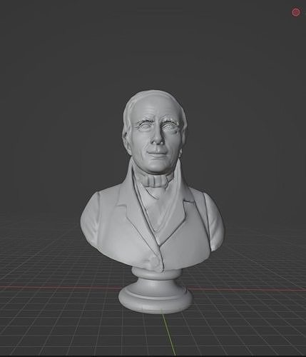 Augustine Louis şımarık josephfourier Fourier Fransızca matematikçi fizikçi Pascal mucit filozof Newton Galileo Gutenberg Descartes euler gauss Öklid laplace Dirac Sanat heykeller 3D print model - Mito3D