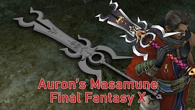 auron masamune sword - final fantasy weapon high quality katana games toys game accessories 3d print model - Mito3D