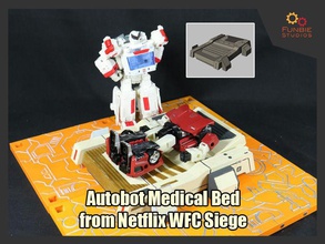 autobot medical bed netflix wfc siege transformers ratchet medbed robot games toys 3d print model - Mito3D