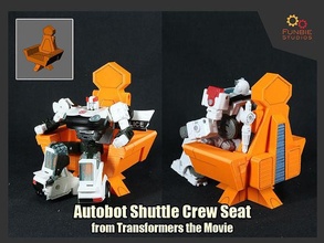 autobot shuttle crew seat transformers movie games toys 3d print model - Mito3D