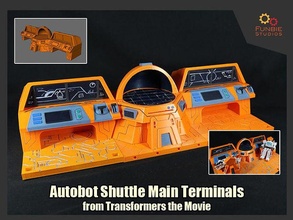 autobot shuttle main terminals transformers movie 86 games toys 3d print model - Mito3D
