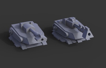 automatic cannon - wargame model games-toys wargaming accesories games 3dprint turret toys game accessories 3d print model - Mito3D