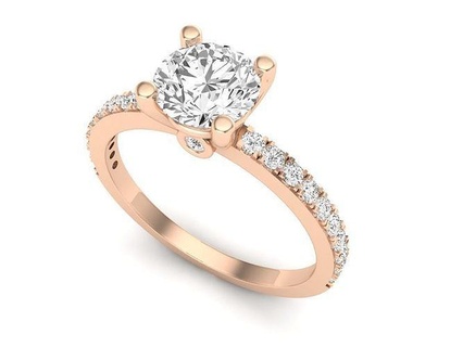 av 392 diamond ladies bridal engagement ring jewelry jewellery jewel rings silver printable fashion beauty gold platinum wedding 3d print model - Mito3D