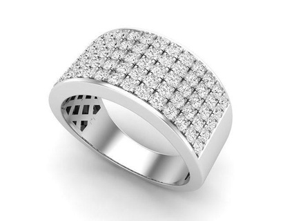 av 436 diamant Hommes hanche saut anniversaire mariage bande bijoux bague 3d bijou anneaux goujat engagement imprimé mode imprimable précieux luxe gemme or modèle beauté 3d print model - Mito3D